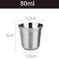 thumbnail image 2 of SWSUSN Insulated Stainless Steel Demitasse Coffee Cups 80ml And 160ml Rustproof Travel, 2 of 2