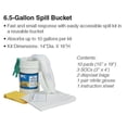 thumbnail image 4 of Spill Kit, 9 gal Volume Absorbed per Kit, 6 1/2 gal Capacity, Bucket, White, 4 of 5