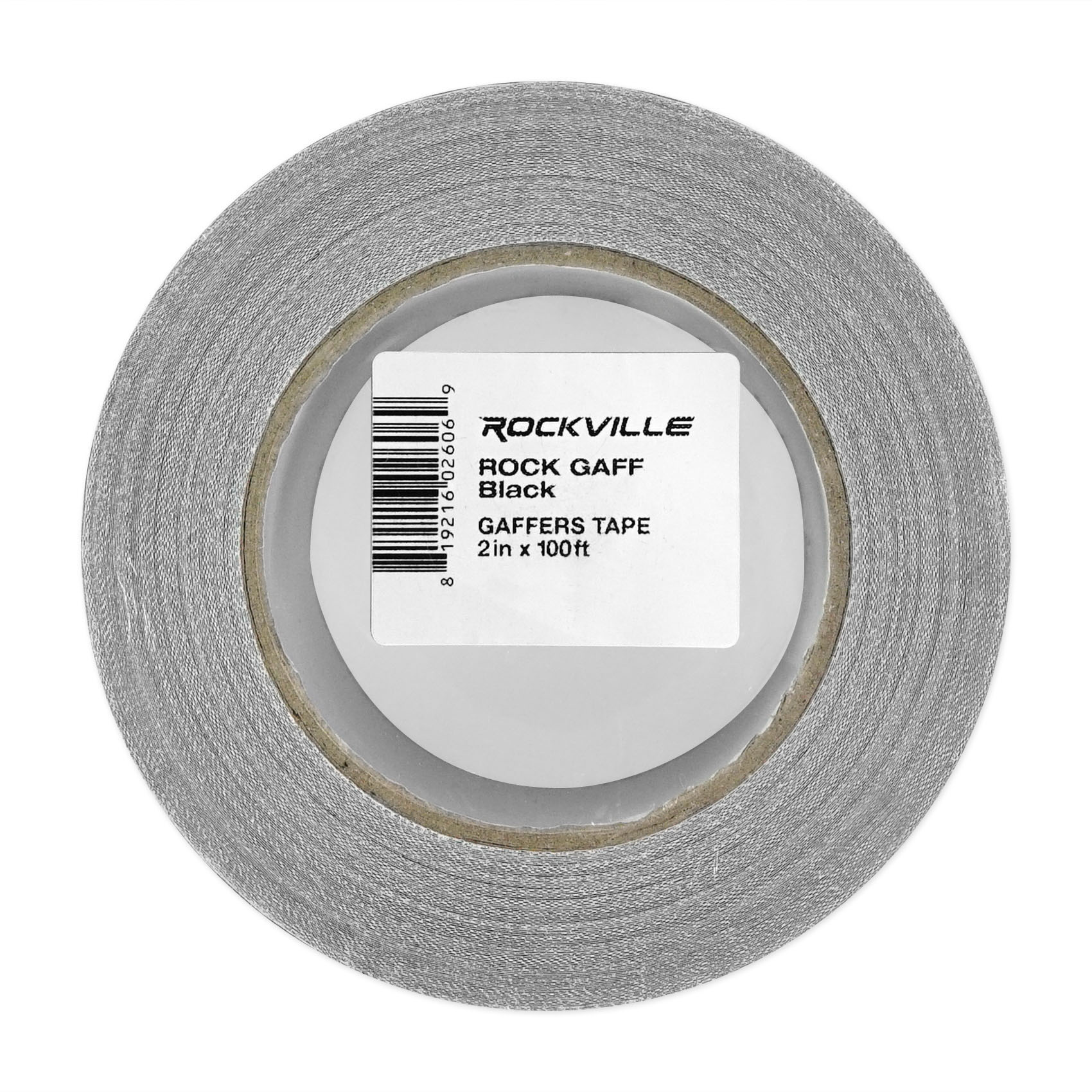 (2) Rolls Rockville Pro Audio/Stage Wire ROCK GAFF Black Gaffers Tape 2"x100 Ft