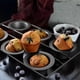 thumbnail image 4 of 6 Cup Nonstick Popover Pan Muffin Cupcake Bakeware Pudding Pan for Oven Baking Frittatas Muffins Qui, 4 of 5