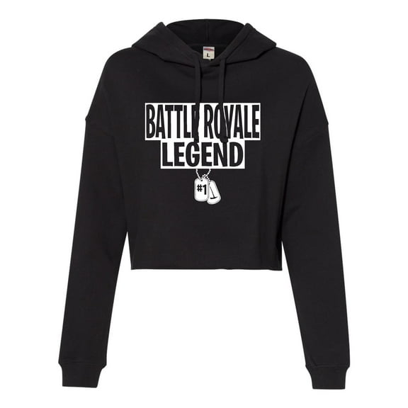 Womens Battle Royale Legend Cropped Hooded Sweatshirt
