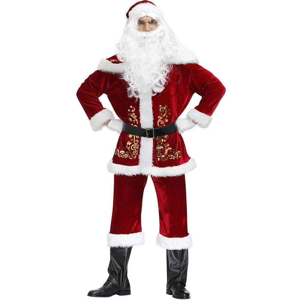 Details about   Xmas Christmas Adult Ladies Mrs Santa Claus Fancy Dress Costume Cloak Cape 