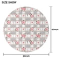 thumbnail image 6 of Pioneer Flower Floral Print Pattern Round Tablecloth 60"x60",Wrinkle Wipeable Table Cloth for Kitchen Dining Room Picnic Patio Party, 6 of 6