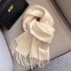thumbnail image 5 of Bufanda de invierno 100 % lana para mujer, bufandas largas y cálidas de cachemira, hijab, chal liso para mujer, pashmina, pañuelo para la cabeza, nuevo, 5 of 5