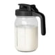 thumbnail image 1 of 32oz Glass Mason Jar Pitcher with Flip Cap Lid & Pour Spout - Leak-Proof Fresh Breast Milk Storage Pitcher, Glass Jug for Cold Brew Iced Tea, 1 of 5