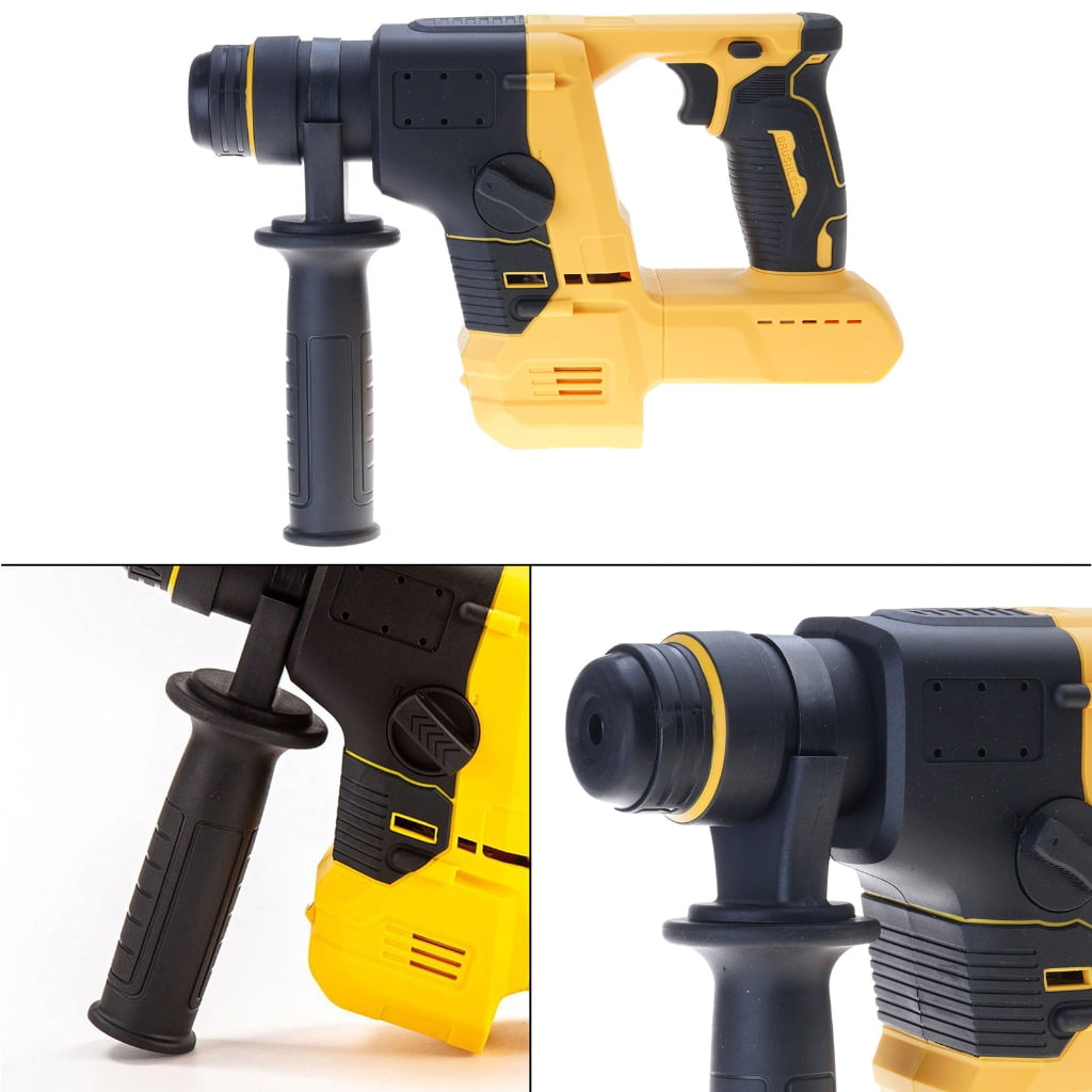 Rotarys Hammer Drill for 20V Battery, Brushlesses Cordless with Safety Clutches for Concrete 1400RPM