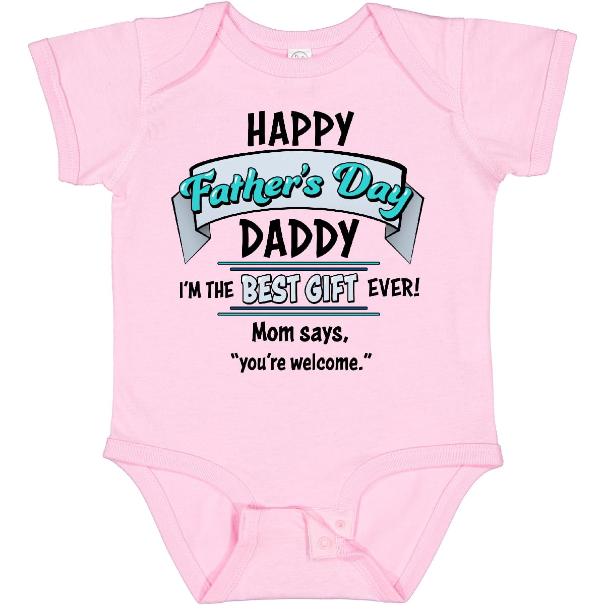 Inktastic Happy Father's Day Best Ever Boys or Girls Baby Bodysuit