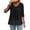 Black, variant on Women's Spring Summer Casual French Style Embroidered Lace Blouse Bohemian Hollow Out Round Neck Short Sleeve Shirt Fashion Top, Pink L
