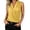 Yellow, variant on Women's Satin Sleeveless Wrap Blouse, Elegant V Neck Draped Ruched Tank Top with Smooth Silky Fabric, for Spring Summer Daily Wear or Trendy Casual Outfits Beige L