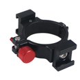 thumbnail image 1 of O Clamp Adapter Gimbal Mic Mount 1/4 "Rosca Extensión Montaje Anti Scratch para Mobile 5 Micrófono LED , Zapata fría doble Hugo Adaptador de abrazadera de anillo, 1 of 9