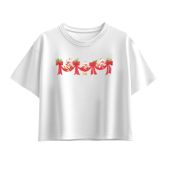 Strawberry Shortcake - Strawberry Bows - Youth Girls Boxy T-Shirt