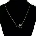 thumbnail image 2 of Collar con forma de corazón de perro, diseño de huella de animal, joyería para mujer y niña (plata), 2 of 4