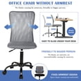 thumbnail image 5 of NiamVelo Mesh Home Office Chair, Adjustable Computer Desk Chair, Ergonomic Mid Back Swivel  Chair for Adult, Grey, 5 of 8