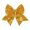 Yellow, variant on Harmtty Hair Barrette Double-layered Solid Color Sequin Anti-slip Retro Hair Decoration Princess Style Dating Party Ponytail Clip Hair Accessories
