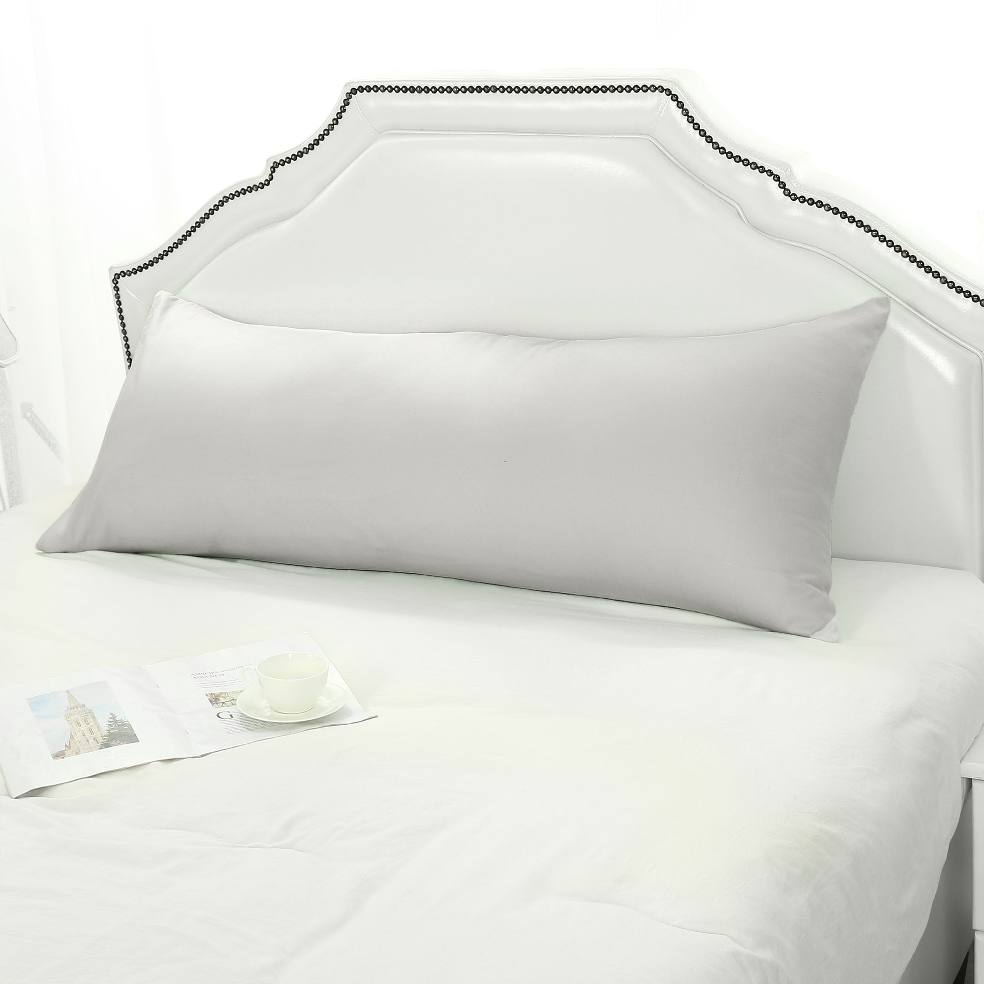 Body Pillow Case Microfiber Long Bedding for Body Pillows Light Grey 20