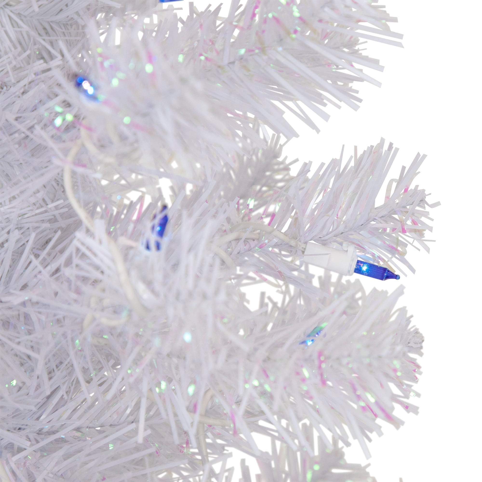 4' Pre-lit Rockport White Pine Artificial Christmas Tree Clear