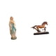 thumbnail image 1 of Figura Decorativa De La Virgen María Con Caballo, Escultura Coleccionable, Estatua De Resina Bendita Para Escritorio, Oficina, Sala De Estar, Estantería, Decoración Del Hogar., 1 of 8