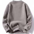 thumbnail image 4 of ManxiVoo Oversized Plush Lined Sweater For Women Long Sleeve Round Neck Casual Pullover Cozy Loose Fit Weekend Wear XXL Size Dark Blue, 4 of 7