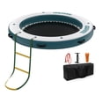 thumbnail image 1 of QinaQin Quai Flottant Gonflable Rond de 8 Pi avec Hamac Central de 6 Pi pour 4 à 6 Adultes, 1 of 6