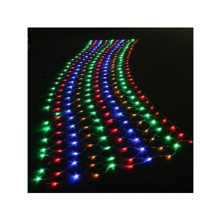 Led Net Lights - 300 LED Net Mesh Fairy linkable String Light Christmas Lights Lighting Party Wedding RGB Multi-color