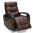 thumbnail image 3 of CHITA Power Swivel Glider Rocker Recliner Nursery Chair with USB for Living Room, Genuine Leather, Brown, 3 of 16