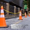 thumbnail image 4 of 13ft Plastic Safety Chain,Bexikou 0.23inch Diameter Plastic Chain Barrier, Yellow Barrier Chain Links for Crowd Control Road Construction Closed Areas Garage Entrance Courtyard Garden Hotel, 4 of 7