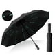 thumbnail image 5 of Paraguas plegable de 60 varillas para días soleados y lluviosos, totalmente automático, grande, de plástico negro reforzado, parasol y protección solar, plegable, de tela, para lluvia., 5 of 6