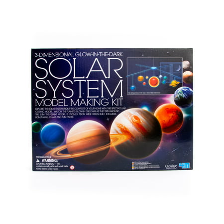 4M 3D Glow-In-The-Dark Solar System Model Making Science Kit,