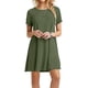 thumbnail image 1 of Vestido de manga corta, vestido de mujer verde XL Abody XL, 1 of 5