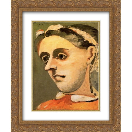 Arshile Gorky 2x Matted 20x24 Gold Ornate Framed Art Print 'Portrait of Akabi'
