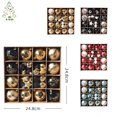 thumbnail image 2 of KG navidad en Stock bolas de navidad conjunto de adornos navideños juego de adornos navideños de bolas de Navidad de plástico mezclado de 52 piezas, 2 of 4