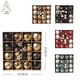 thumbnail image 2 of KG navidad en Stock bolas de navidad conjunto de adornos navideños juego de adornos navideños de bolas de Navidad de plástico mezclado de 52 piezas, 2 of 4