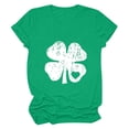 thumbnail image 5 of CEHVOM T-Shirt Femme Col Rond Manches Courtes Imprimé Saint-Patrick, 5 of 5