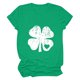 thumbnail image 5 of Camiseta de cuello redondo para mujer a la moda del Día de San Patricio, camiseta de manga corta, camiseta estampada, blusa Pompotops  hkajfhjk459953, 5 of 5