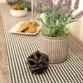 thumbnail image 4 of Lush Decor Gingham Check Yarn Dyed Table Runner Off White and Black, Single, 13" x 72", 4 of 7