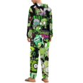 thumbnail image 3 of Invader Zim Unisex Onesie Pajamas Zipper Jumpsuit Hooded One Piece Sleepwear for Family Mens Womens, 3 of 8
