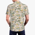 thumbnail image 5 of Vsdgher Daisy Print Men's Short Sleeve Stretch Polo Shirt, Moisture-Wicking Performance Polo Shirt, 5 of 8