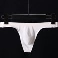 thumbnail image 1 of Tanga de hombre de cintura baja sexy de seda de hielo fina de una sola pieza sin costuras 3D convexo ropa interior sexy para hombres, 1 of 4