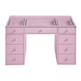 thumbnail image 5 of Impressions Vanity SlayStation Kids Vanity Table with Integrated LED Strip Light Tabletop (Light Pink), 5 of 6