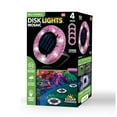 thumbnail image 1 of Bell+Howell Mosaic Disk Lights Solar Powered Disk Lights 4 Pack Pink, 1 of 7
