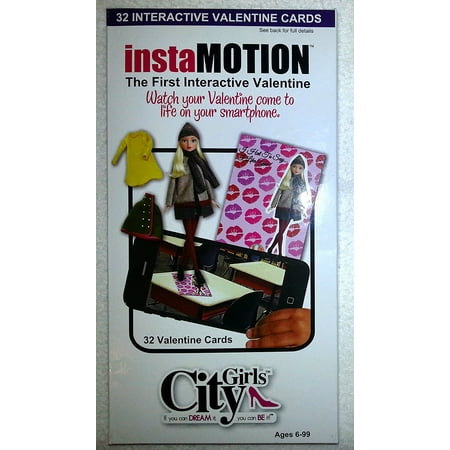 City Girls Interactive Valentine on Smartphone Set of 32, App It; Download the free app by scanning this QR code into your device By (Best Qr Code App For Iphone)