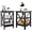 Black 2PCS, variant on WoofPaw Farmhouse End Table with Storage Shelves, 3-Tier Sofa Side Table Nightstand Bedside Table for Living Room Bedroom Office,Black