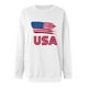 thumbnail image 3 of ICHUANYI Clearance Fashion Women Round Neck Long Sleeve Printing Loose Sweatshirt Blouse Tops ICHUANYI "ICHUANYI", 3 of 4