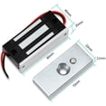 thumbnail image 2 of Cerradura electromagnética para sistema de control de acceso, cerradura magnética eléctrica de aluminio anodizado de grado comercial con una potencia de retención extrema de 60 kg, perfecta para, 2 of 5