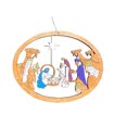 thumbnail image 2 of Boovnll Nativity Ornaments, Christmas Nativity Scene Ornaments Wooden Round Christmas Tree Decorations for Xmas Tree, Home, Office, Hanging Ornament, Religious Gifts, Christmas Decorations, 2 of 4