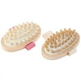 thumbnail image 2 of Wooden Body Brush Massager Hand Held Cellulite Reduction Relieve Tense Muscles, 2 of 6