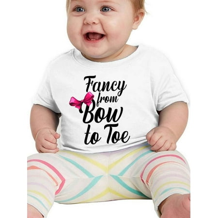 

Fance From Bow To Toe T-Shirt Infant -Smartprints Designs 12 Months
