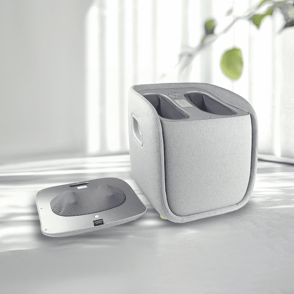 Masajeador de Pies Smart Bamboo Ottoman Harmony Pies Pantorrillas y Lumbares