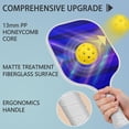 thumbnail image 2 of Pickleball Paddles Set Of 2, Fiberglass Surface, Thunder, Speed Print, 4 Balls & Bag, 2 of 5