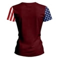thumbnail image 6 of Women's 911 25th Anniversary Tshirt, American Flag Shirt Round Neck Short Sleeve T-Shirt, 911 Memorial Patriotic We Will Never Forget Tee, 6 of 6